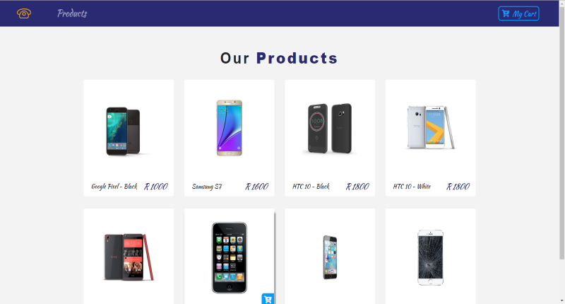 Cellphone Store Website Template Image