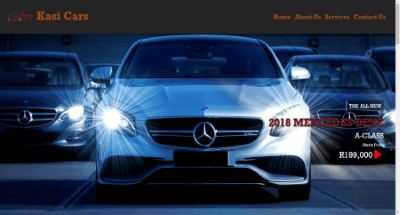 Car Delearship Website Template Image