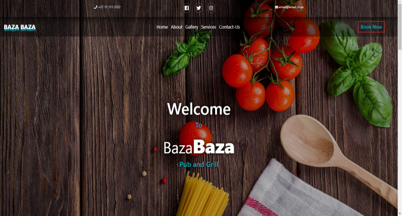 Pub and Grill Website Template Image