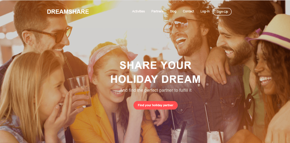 Holiday-Web Template Landing page