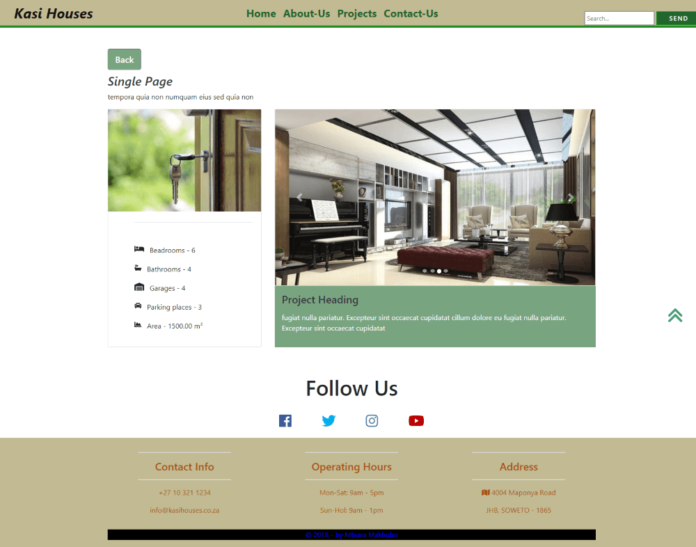 Property-Agency-Web Template Third-Page
