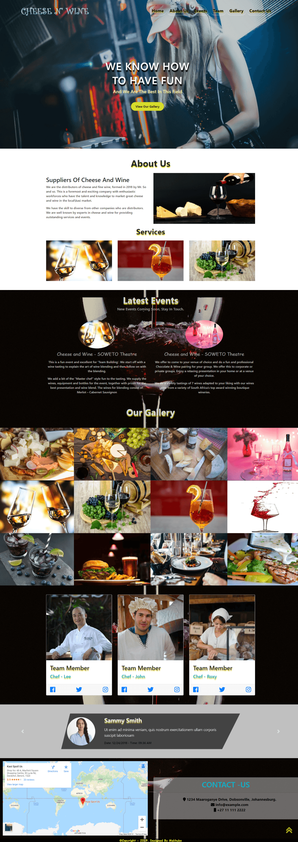 Wine-Web Template Full-Page